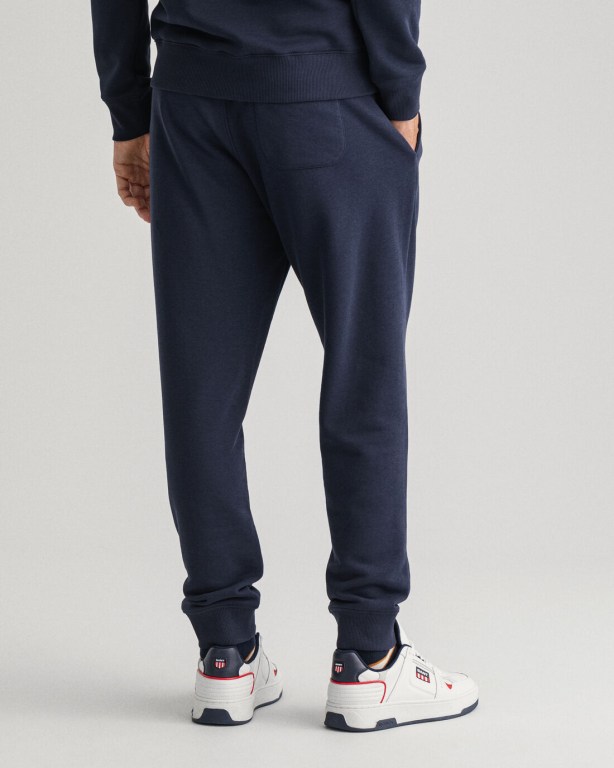 Gant Banner Shield Men's Sweatpants Blue | vP41xqn9Anh