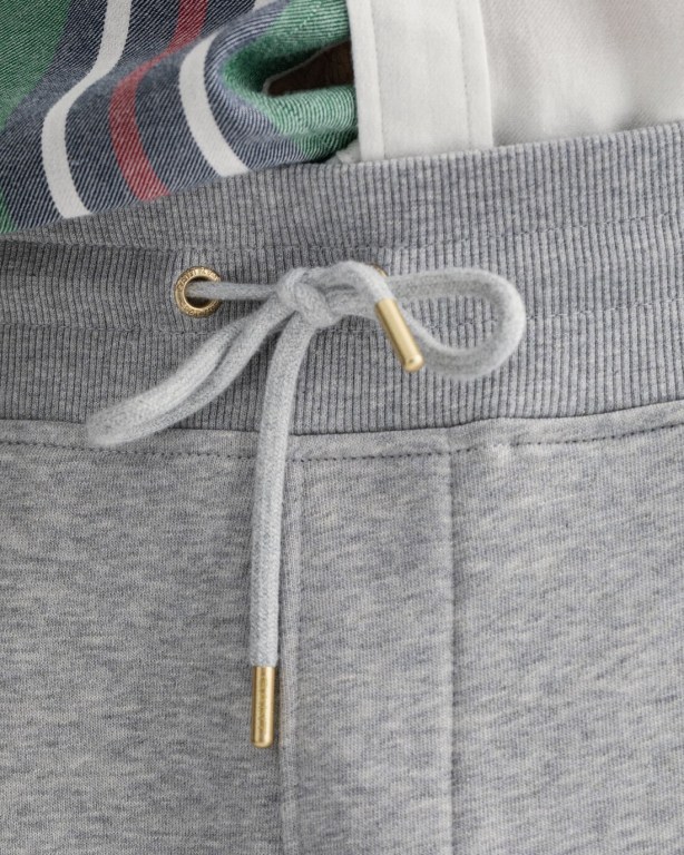 Gant Banner Shield Men's Sweatpants Grey | WxOKIW9fqdc