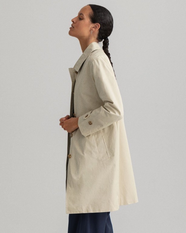 Gant Car Women's Coats Beige | sTQEnRLW48m