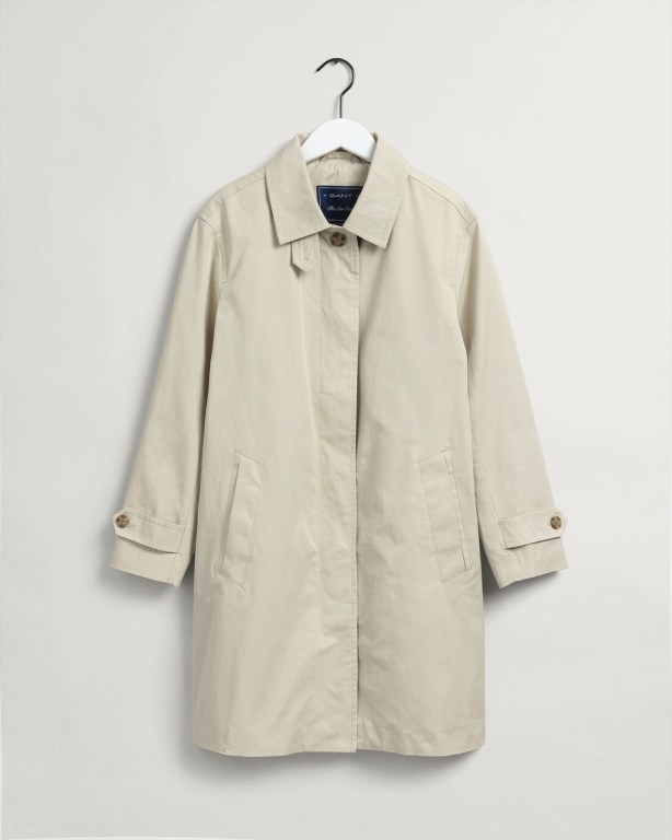 Gant Car Women's Coats Beige | sTQEnRLW48m