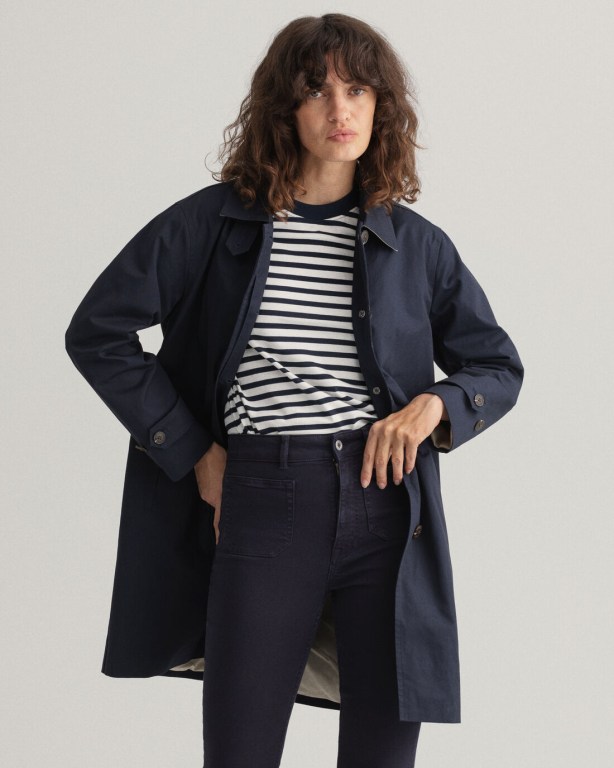 Gant Car Women's Coats Blue | JXOLYL1nCfT