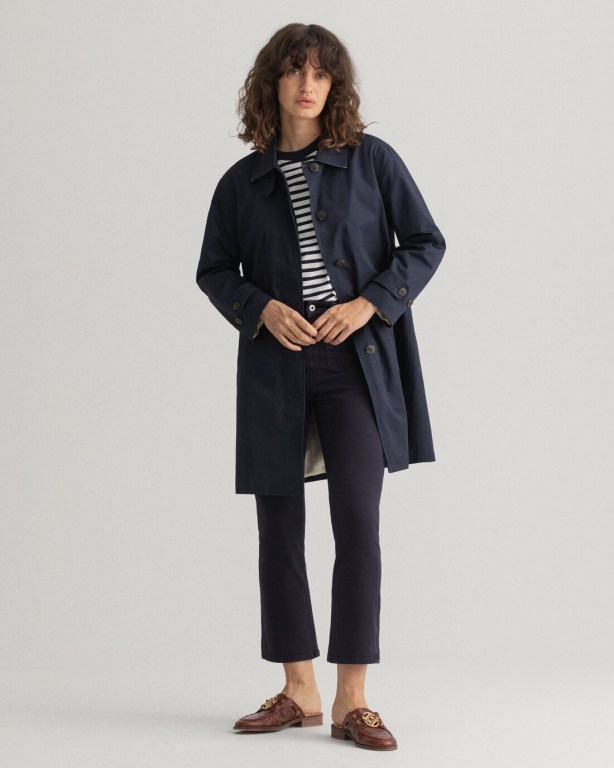 Gant Car Women's Coats Blue | JXOLYL1nCfT