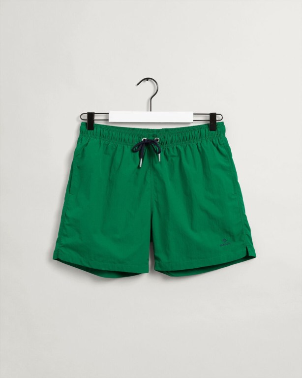 Gant Classic Fit Men's Swim Shorts Green | lpCqGnfsP96