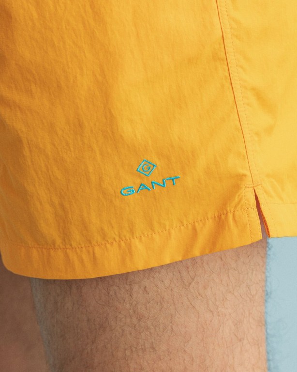 Gant Classic Fit Men's Swim Shorts Orange | Z6wjJDl5Wg0