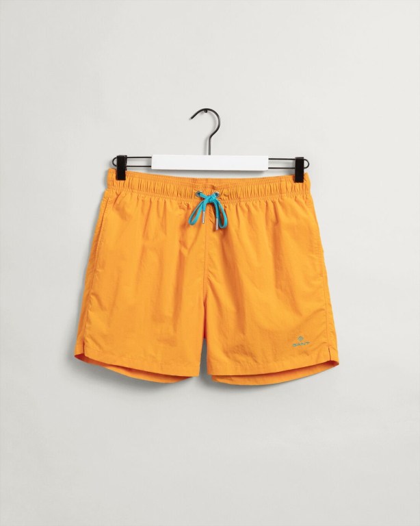 Gant Classic Fit Men's Swim Shorts Orange | Z6wjJDl5Wg0