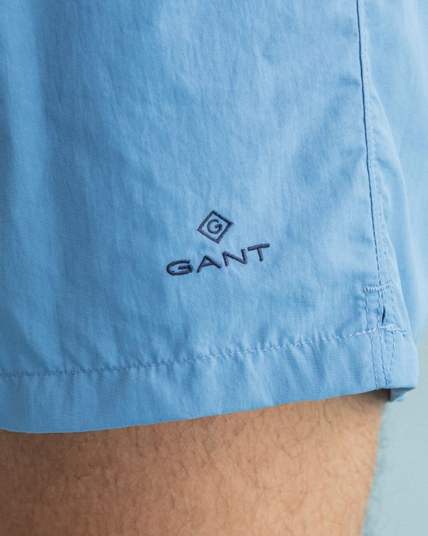 Gant Classic Fit Men's Swim Shorts Silver Blue | MEGSCgYEXyd