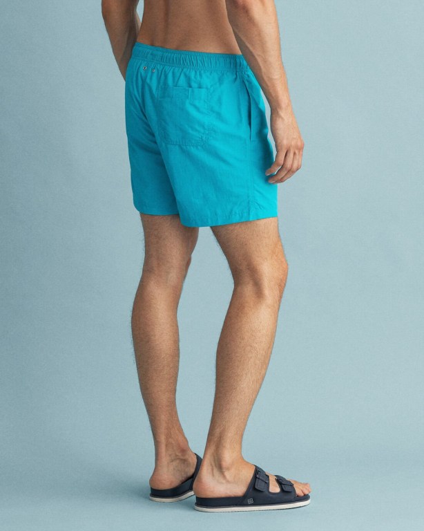 Gant Classic Fit Men's Swim Shorts Turquoise | XZqOfDTKjWH