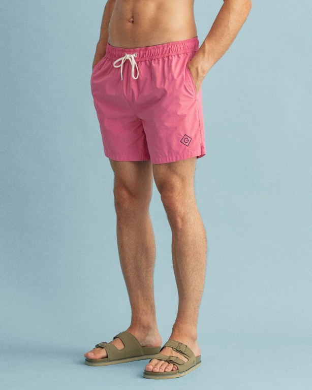 Gant Classic Fit Sunfaded Men's Swim Shorts Rose | Wa3t9JWIRIR