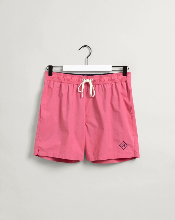 Gant Classic Fit Sunfaded Men's Swim Shorts Rose | Wa3t9JWIRIR