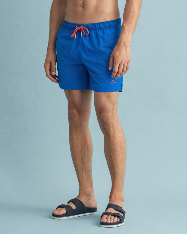 Gant Classic Fit Swim Men's Shorts Blue | gu6m1kdTahl