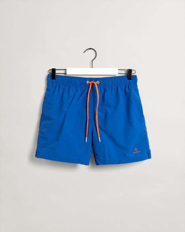 Gant Classic Fit Swim Men's Shorts Blue | gu6m1kdTahl