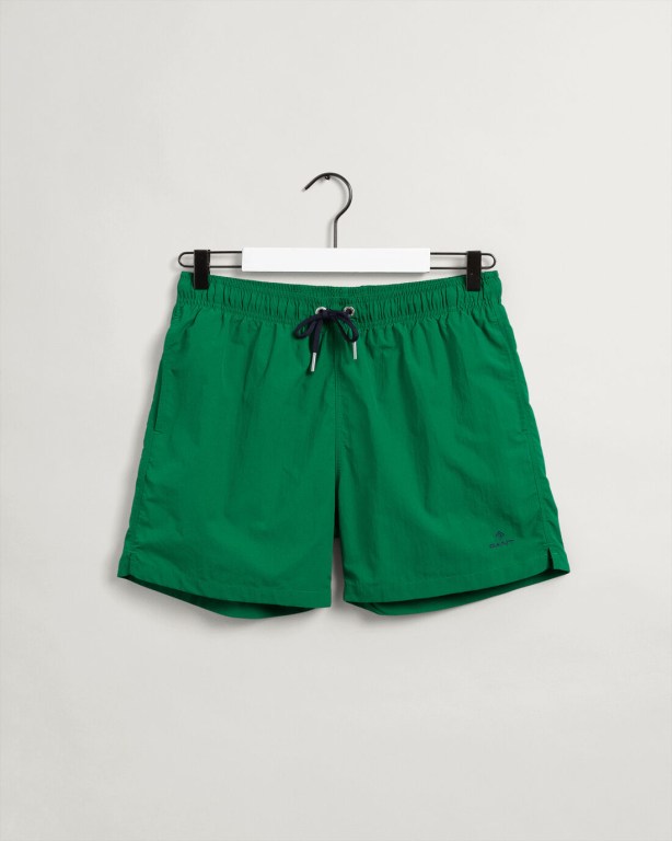 Gant Classic Fit Swim Men's Shorts Green | VMzfOoa3tFh