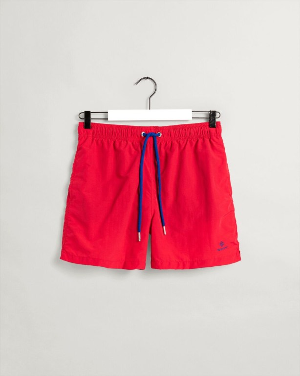 Gant Classic Fit Swim Men's Shorts Light Red | uGUSrPuiXmD