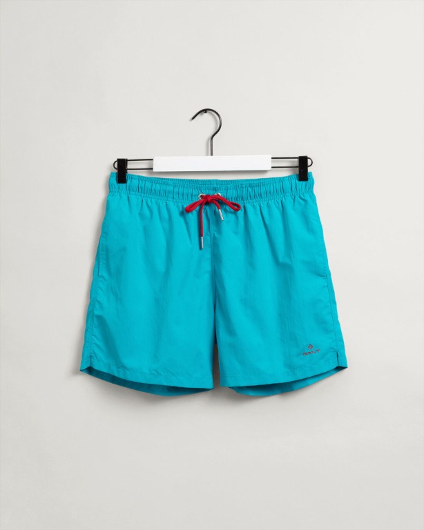 Gant Classic Fit Swim Men's Shorts Turquoise | ewceHwSHAsM