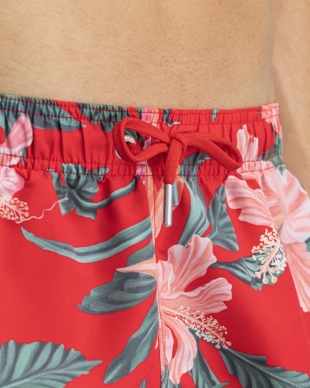 Gant Classic Fit Tropical Print Swim Men's Shorts Light Red | ko3n4JMhYge