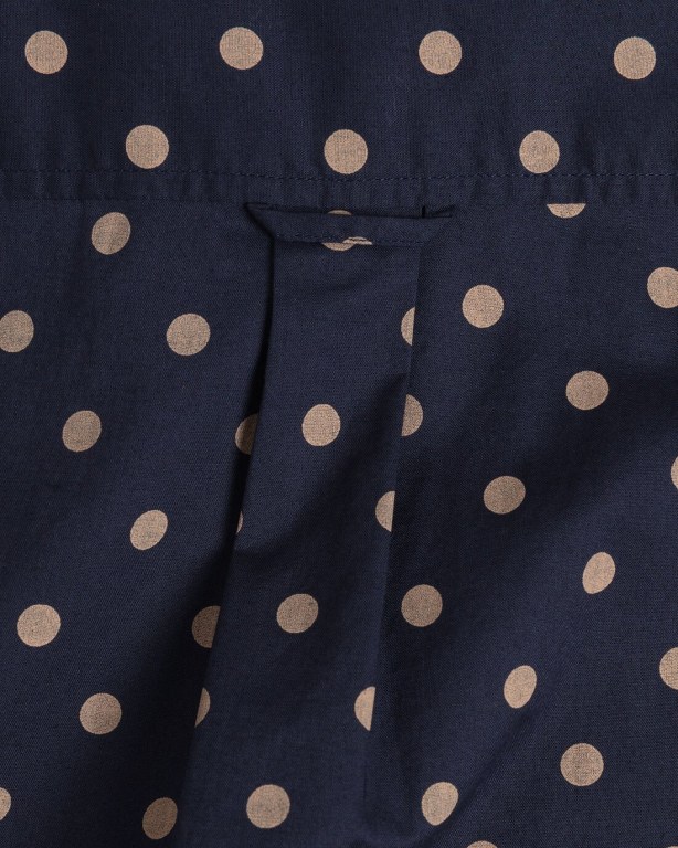 Gant Dot Print Women's Shirts Blue | 91DpW4xlNw9