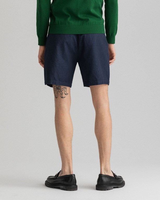 Gant Drawstring Men's Shorts Blue | uAGNiOAiukB