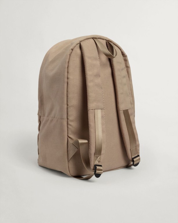 Gant Essential Backpack Men's Bags Dark Khaki | 9sSsfLpssOw