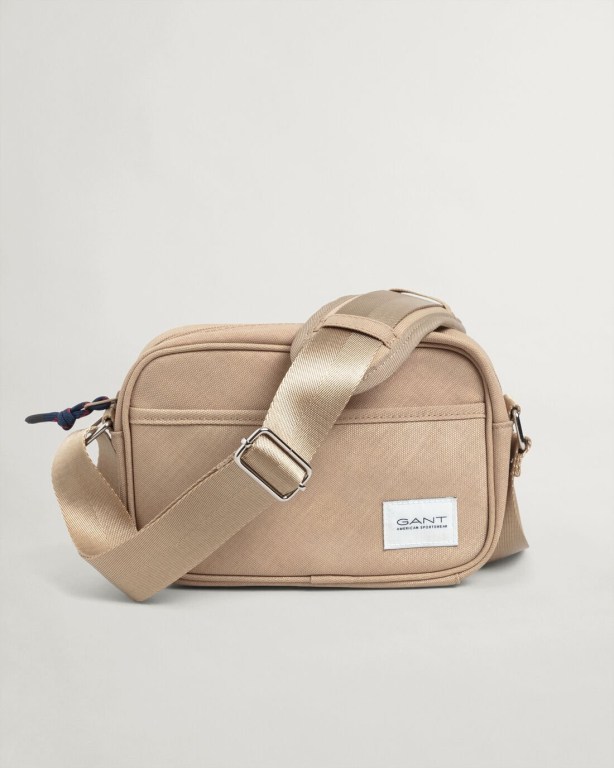 Gant Essential Shoulder Men's Bags Dark Khaki | BfFPogD8VFe