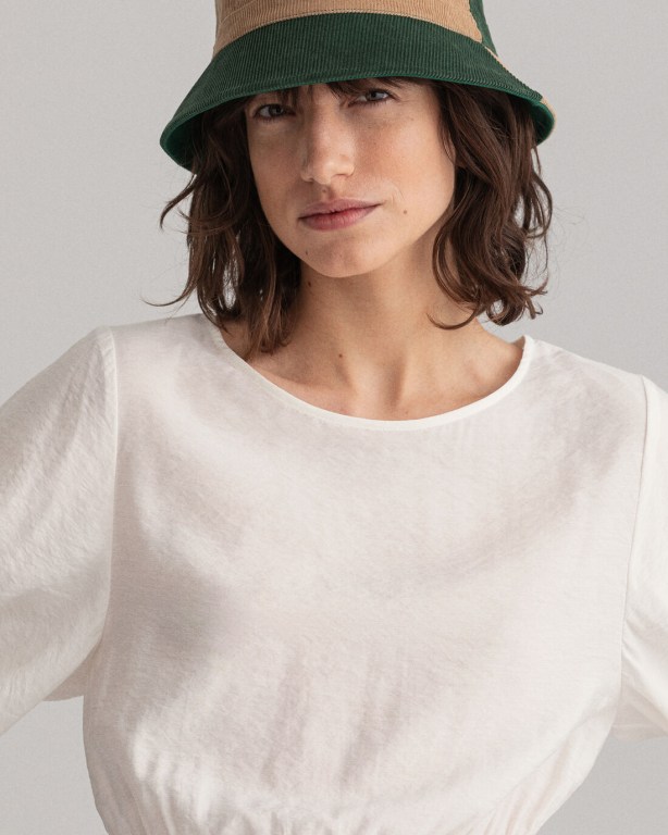 Gant Flounce Top Women's Blouses White | eKl2nSsn7bV