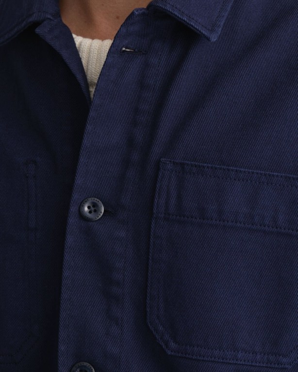 Gant Gart-Dyed Over Men's Shirts Blue | SoZPO6RrD3t