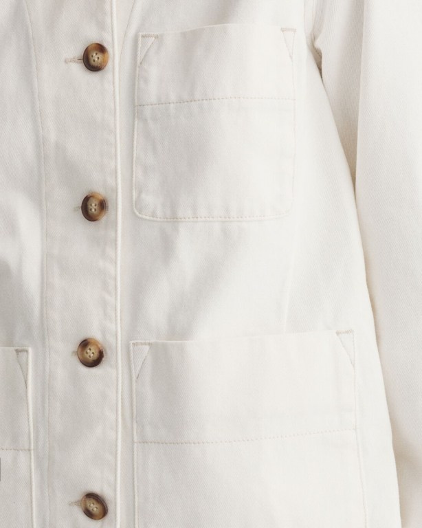 Gant Gart-Dyed Shirt Women's Jackets White | qdFDLyvAd91