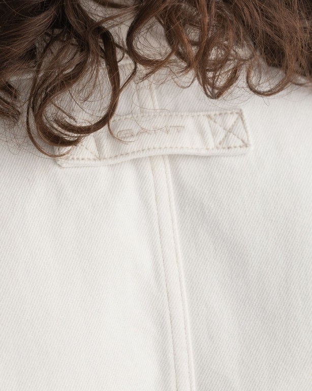 Gant Gart-Dyed Shirt Women's Jackets White | qdFDLyvAd91