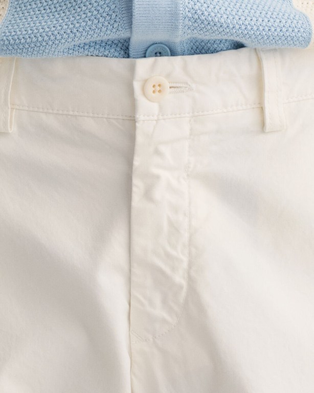 Gant Hallden Slim Fit Sunfaded Chinos Men's Pants White | geoQmPzSr5Q