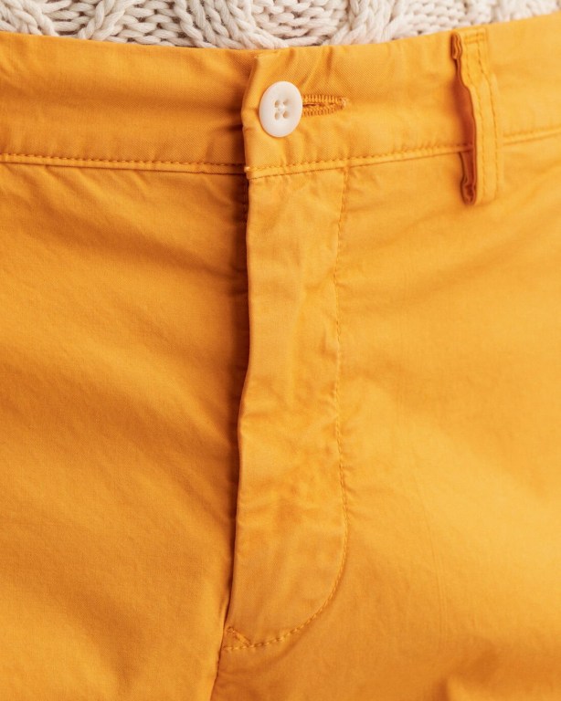 Gant Hallden Slim Fit Sunfaded Chinos Men's Pants Orange | vBbbLpgF0zm