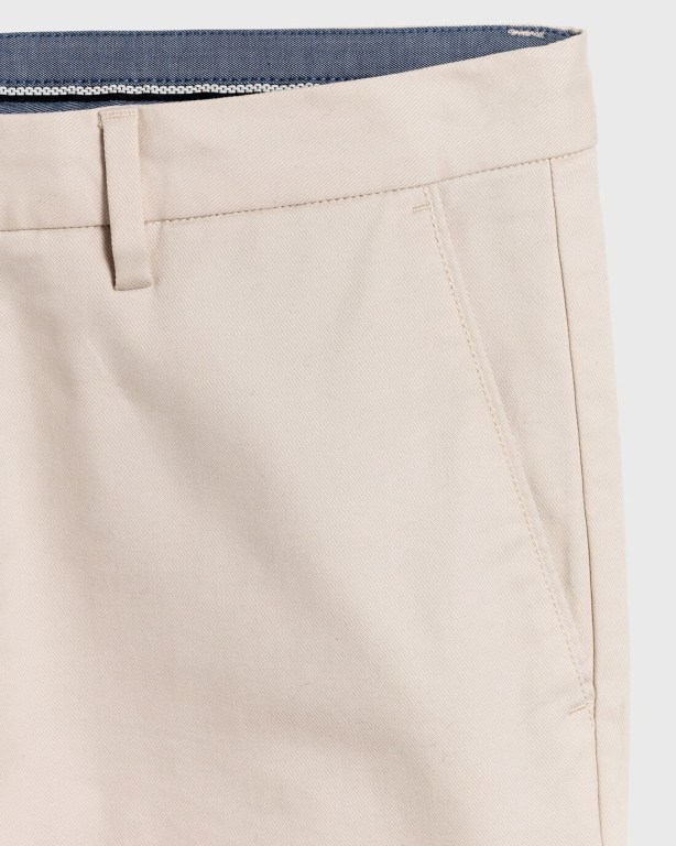 Gant Hallden Slim Fit Tech Prep™ Chinos Men's Pants White | OnOLQFSgojg