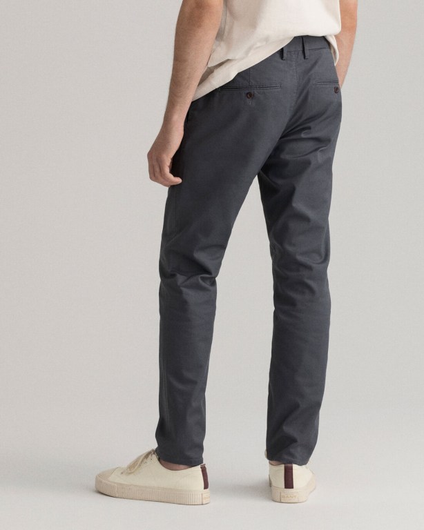 Gant Hallden Slim Fit Tech Prep™ Chinos Men's Pants Dark Grey | YtBPBoYCy2g