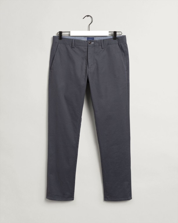 Gant Hallden Slim Fit Tech Prep™ Chinos Men's Pants Dark Grey | YtBPBoYCy2g