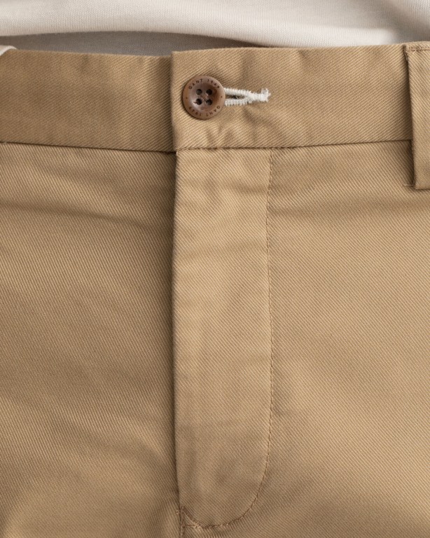 Gant Hallden Slim Fit Tech Prep™ Chinos Men's Pants Dark Khaki | nXwClfvixnP