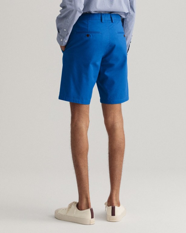 Gant Hallden Slim Fit Tech Prep™ Men's Shorts Blue | 5g8epasZeap