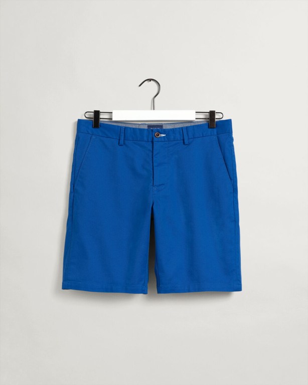 Gant Hallden Slim Fit Tech Prep™ Men's Shorts Blue | 5g8epasZeap