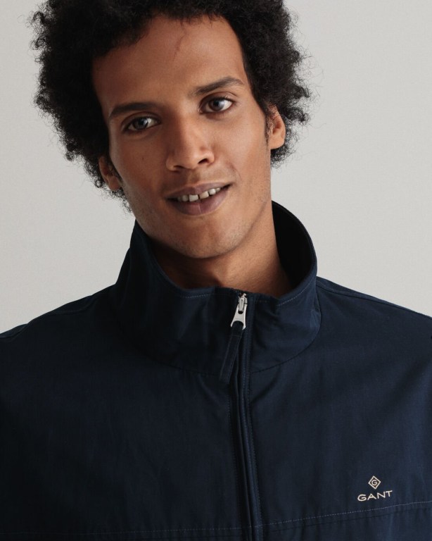 Gant Hampshire Men's Jackets Blue | QKdzhJDno5k