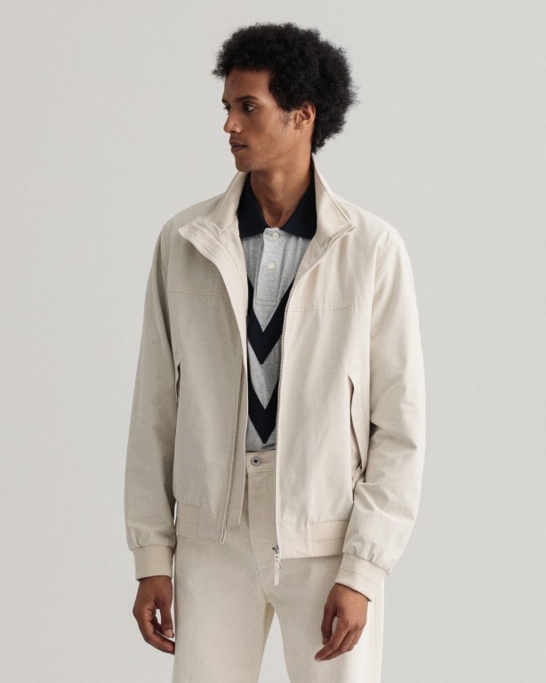 Gant Hampshire Men's Jackets White | b0rfYzQMRWi