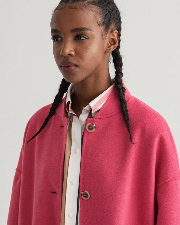 Gant Handstitched GANT Varsity Women's Coats Rose | 7mZ45IGl8zh