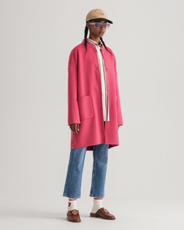 Gant Handstitched GANT Varsity Women's Coats Rose | 7mZ45IGl8zh