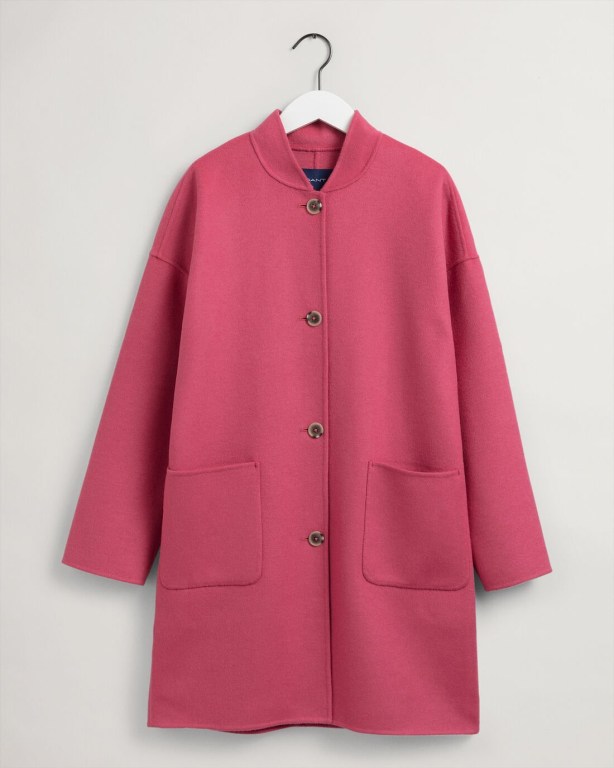 Gant Handstitched GANT Varsity Women's Coats Rose | 7mZ45IGl8zh