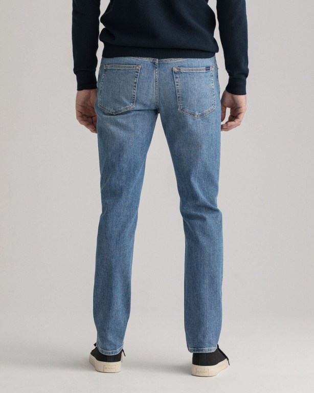 Gant Hayes Men's Slim Fit Jeans Blue | jerUWHrTsuk