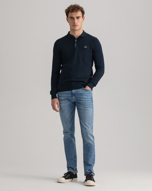 Gant Hayes Men's Slim Fit Jeans Blue | jerUWHrTsuk