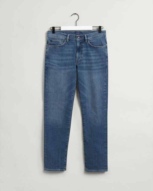 Gant Hayes Men's Slim Fit Jeans Blue | jerUWHrTsuk