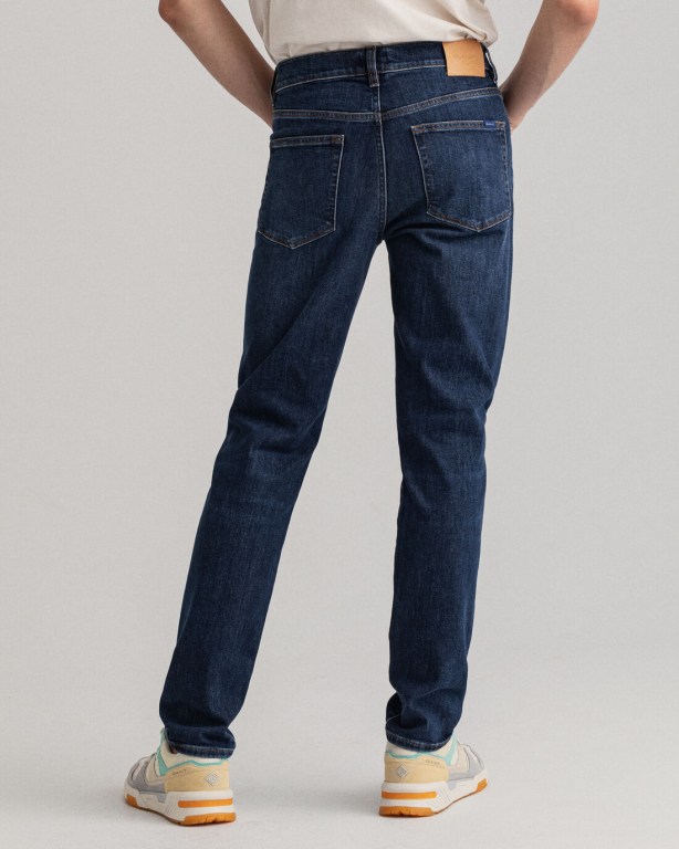 Gant Hayes Men's Slim Fit Jeans Dark Blue | bSuFYkW8Rnr