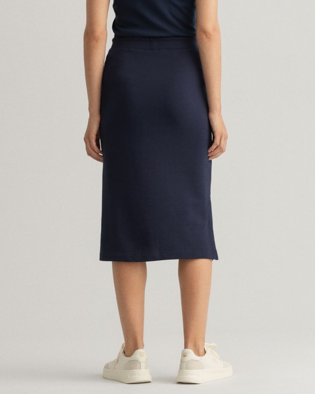 Gant Icon G Essential Jersey Women's Skirts Blue | dOlr5XYZPsD