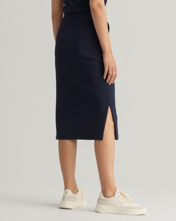 Gant Icon G Essential Jersey Women's Skirts Blue | dOlr5XYZPsD