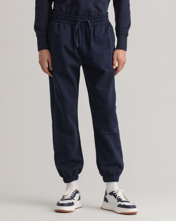 Gant Icon G Essential Men's Sweatpants Blue | 1RCtiwesjEw