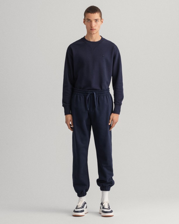 Gant Icon G Essential Men\'s Sweatpants Blue | 1RCtiwesjEw