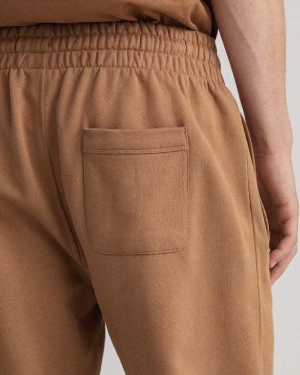 Gant Icon G Essential Men's Sweatpants Brown | TuiYSRPRUYu