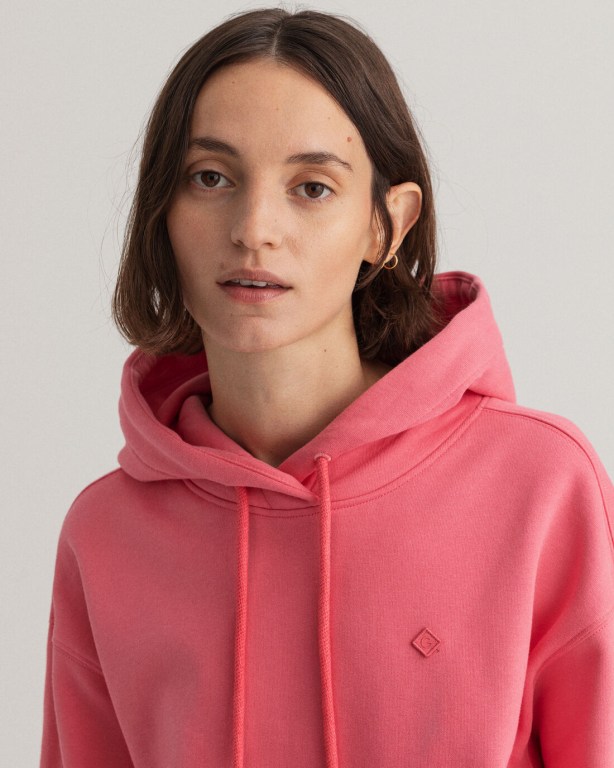 Gant Icon G Essential Women's Hoodies Rose | Ygh6qaJRpvy